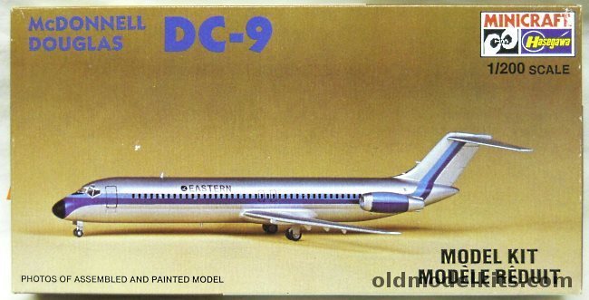 Hasegawa 1/200 McDonnell Douglas DC-9 Eastern Air Lines, 1155 plastic model kit